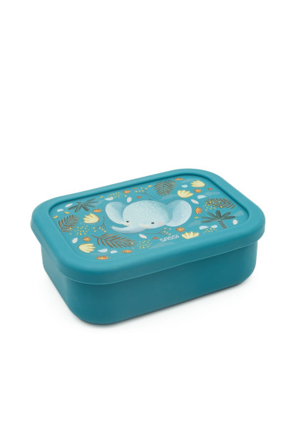Caja almuerzo de silicona Elefante SASSI 