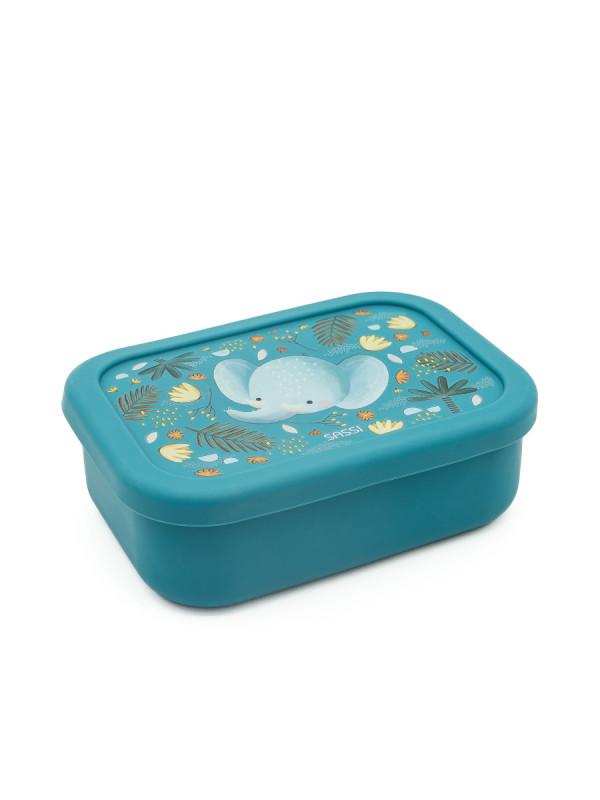 Caja almuerzo de silicona Elefante SASSI 