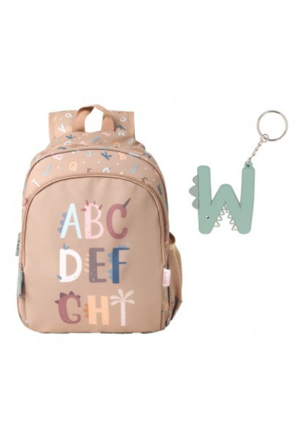 Mochila Mediana Funny Letters + Llavero