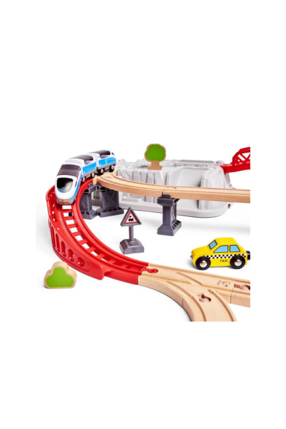 Juego de Bloques de Construcción Tren de Ciudad HAPE