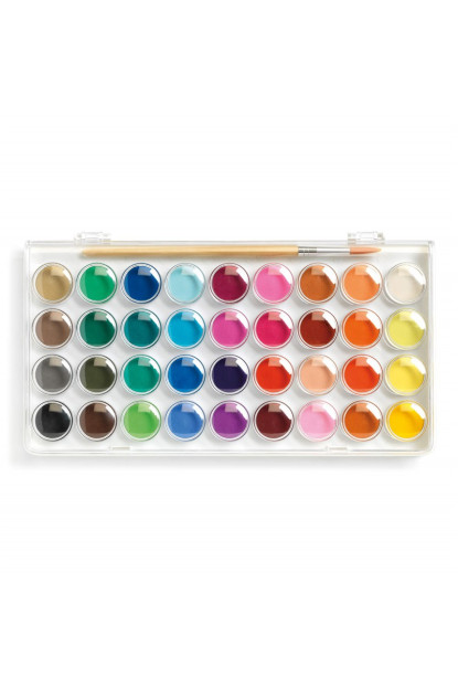 Colores 36 pinturas aguadas DJECO