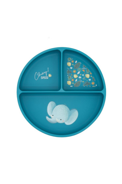 Plato de silicona Elefante SASSI Plato de silicona Elefante SASSI