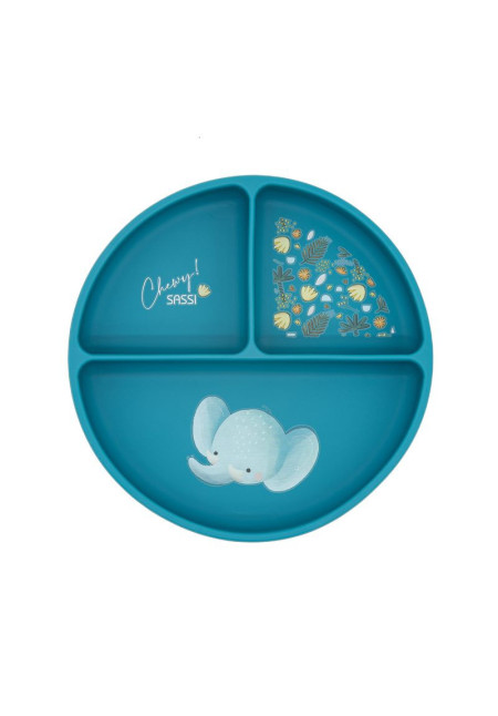 Plato de silicona Elefante SASSI