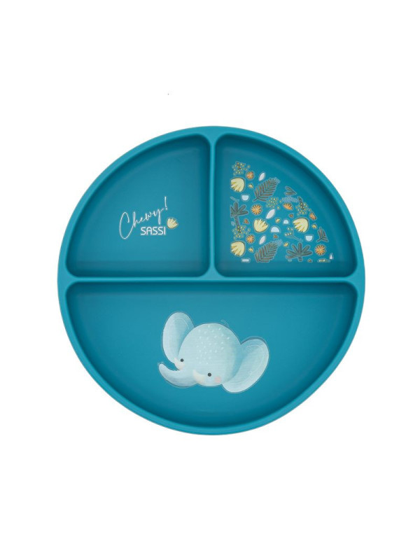 Plato de silicona Elefante SASSI