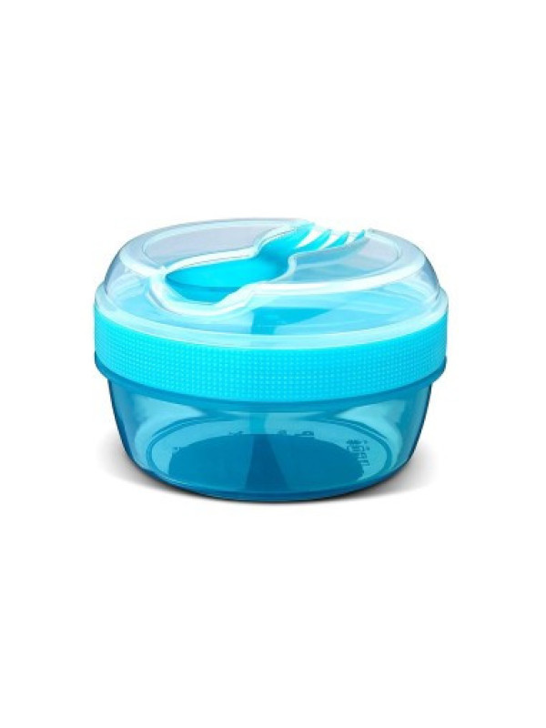 Caja Almuerzo con Tapa Refrigerante N'ice Cup Azul