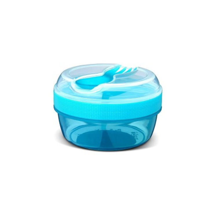 Caja Almuerzo con Tapa Refrigerante N'ice Cup Azul
