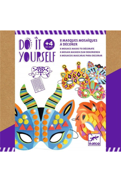 DIY Máscaras para decorar Animales de la selva DJECO