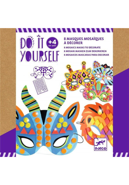 DIY Máscaras para decorar Animales de la selva DJECO