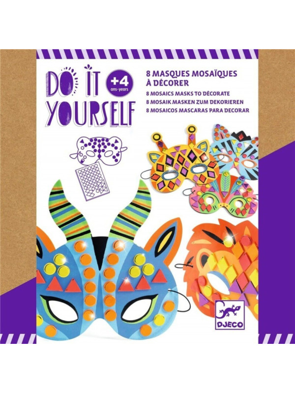 DIY Máscaras para decorar Animales de la selva DJECO