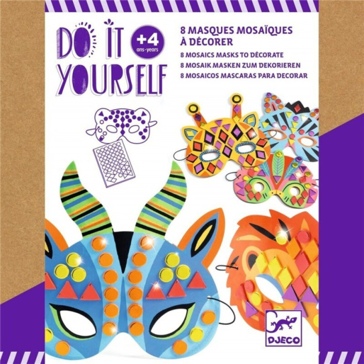 DIY Máscaras para decorar Animales de la selva DJECO