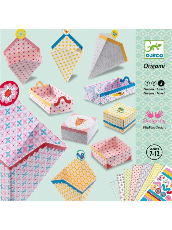 Kirigami pequeñas cajitas DJECO