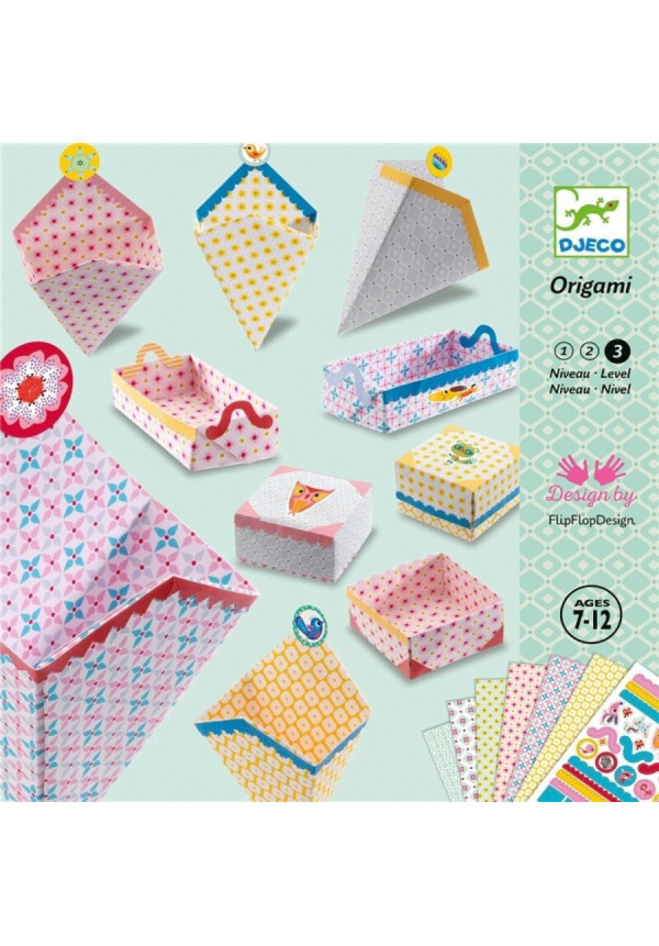 Kirigami pequeñas cajitas DJECO