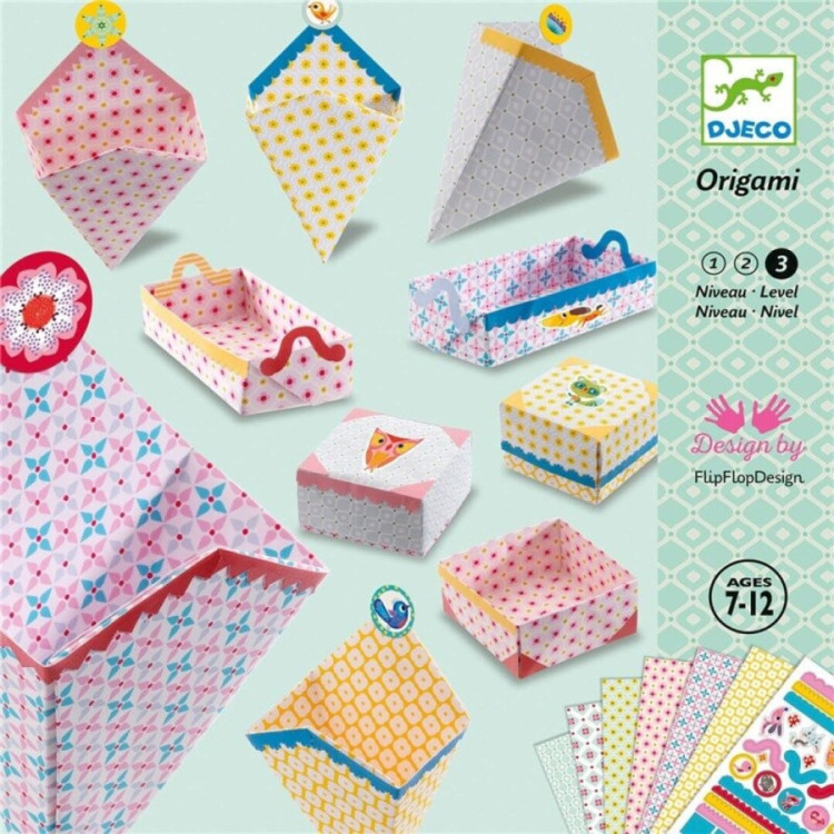 Kirigami pequeñas cajitas DJECO