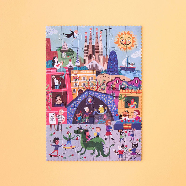 Night and day in Barcelona puzzle LONDJI