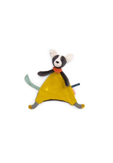 Doudou Puce amarillo PUCE&PILOU MOULIN ROTY