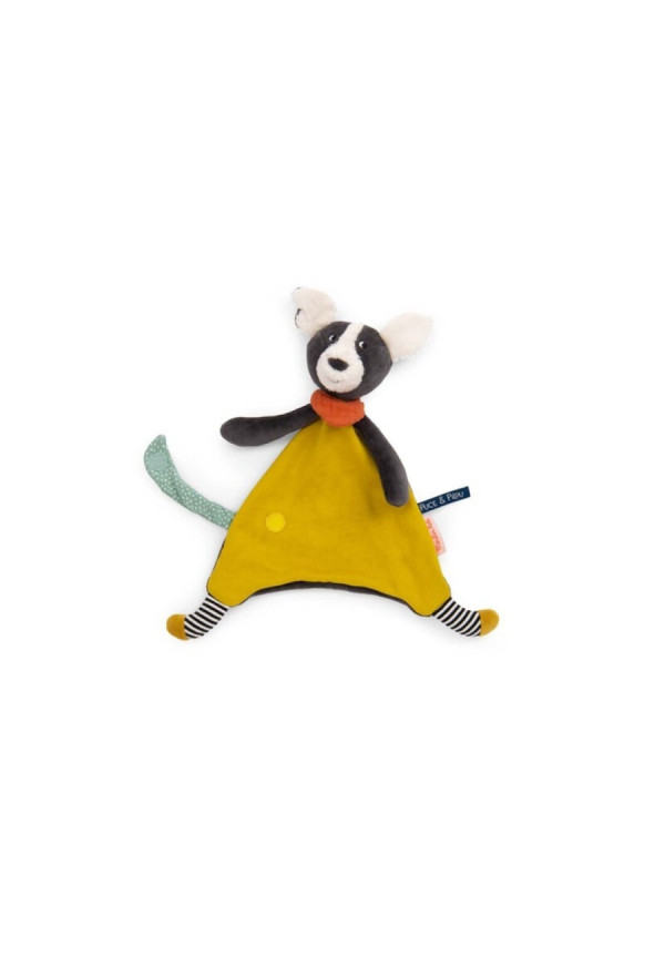 Doudou Puce amarillo PUCE&PILOU MOULIN ROTY