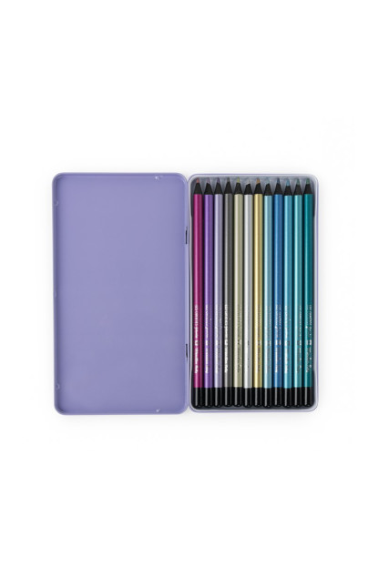  12 lápices colores metalizados MOULIN ROTY