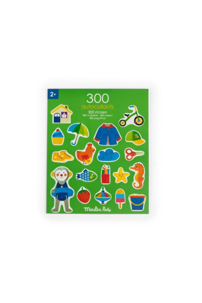 Cuaderno 300 pegatinas Popipop MOULIN ROTY