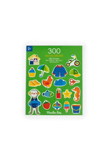 Cuaderno 300 pegatinas Popipop MOULIN ROTY
