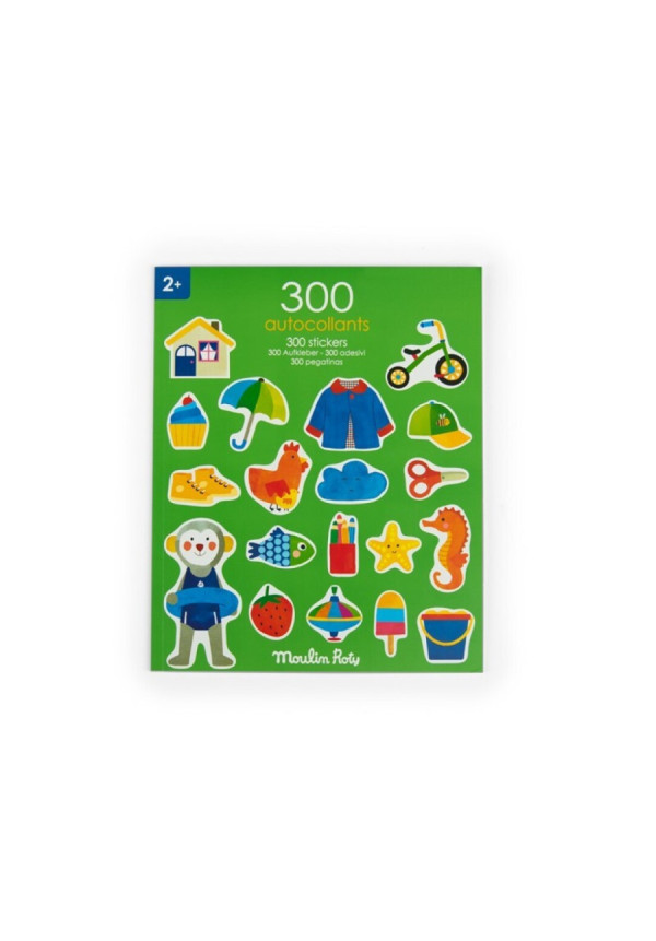 Cuaderno 300 pegatinas Popipop MOULIN ROTY