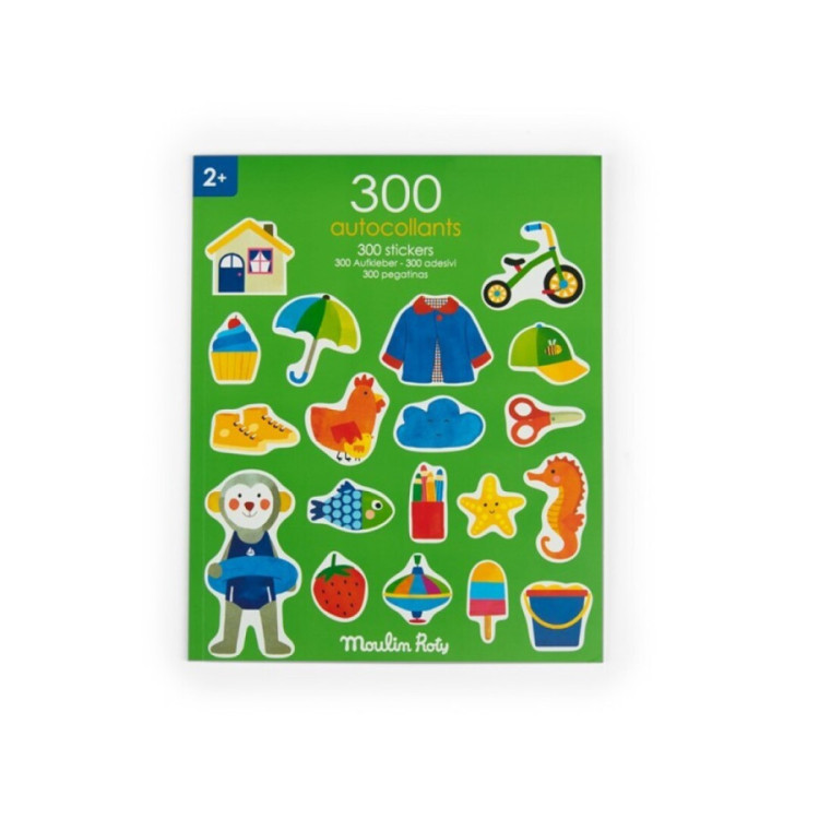 Cuaderno 300 pegatinas Popipop MOULIN ROTY