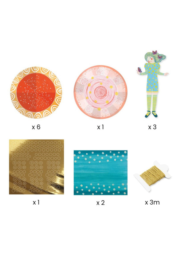 Papel creativo Vestidos DJECO