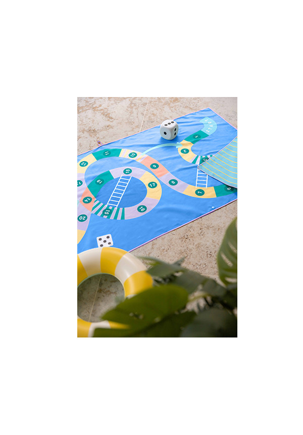 TOALLA TALLA M EN MICROFIBRA  Snakes & Ladders 140 x 70 cm QUUT