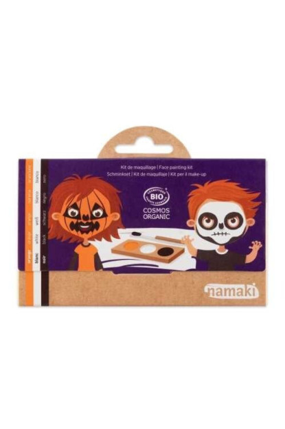KIT MAQUILLAJE 3 COLORES Calabaza & Esqueleto NAMAKI