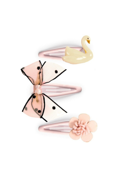 Plume clips Violette