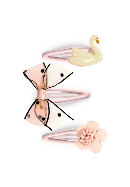 Plume clips Violette