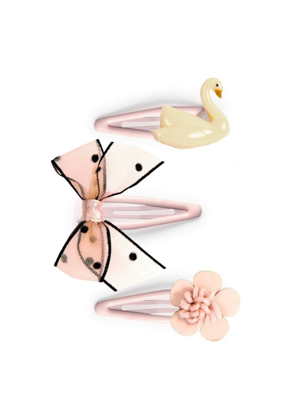 Plume clips Violette