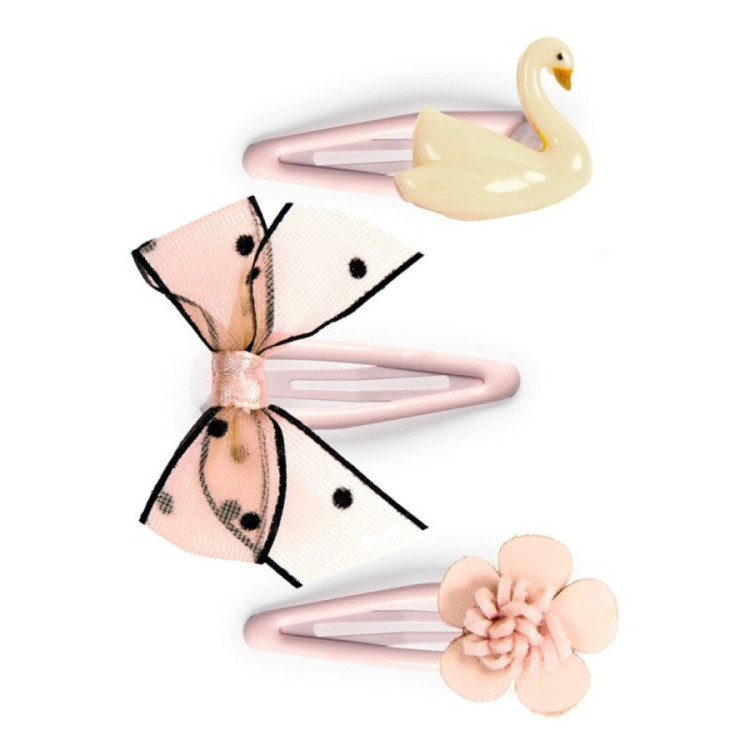 Plume clips Violette