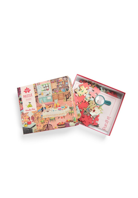 Puzzle En casa Gran Familia 100 PIEZAS MOULIN  ROTY