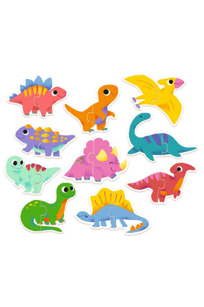Educativos Puzzle dúo Dinos DJECO