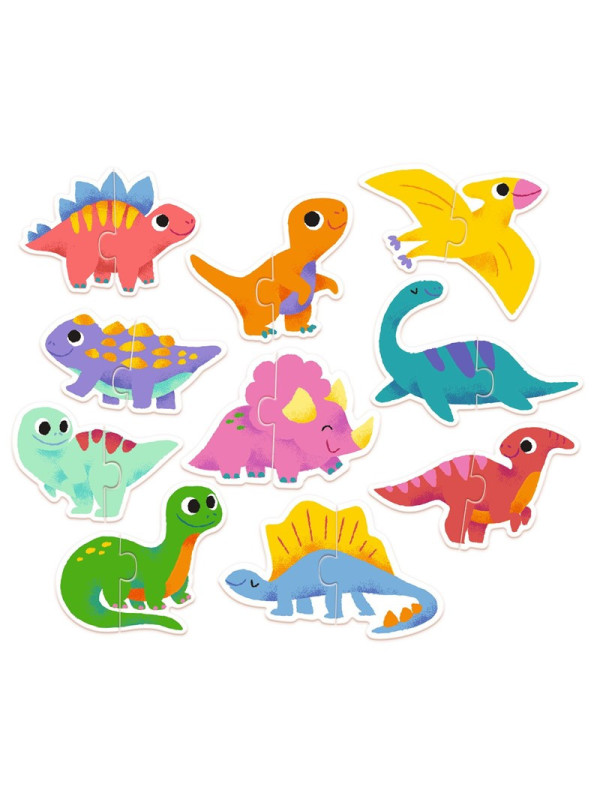 Educativos Puzzle dúo Dinos DJECO