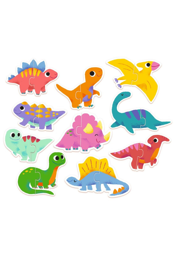 Educativos Puzzle dúo Dinos DJECO