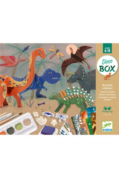 Cofre multiactividades El mundo de los dinosaurios DJECO