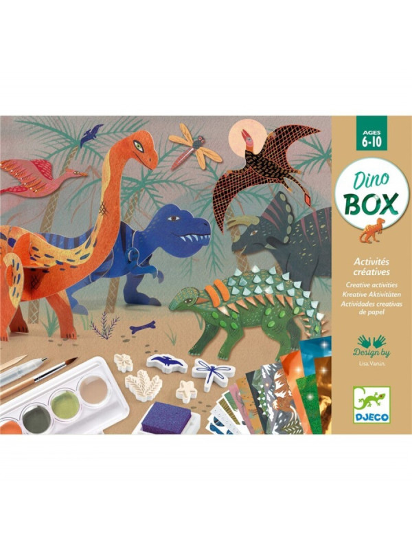 Cofre multiactividades El mundo de los dinosaurios DJECO