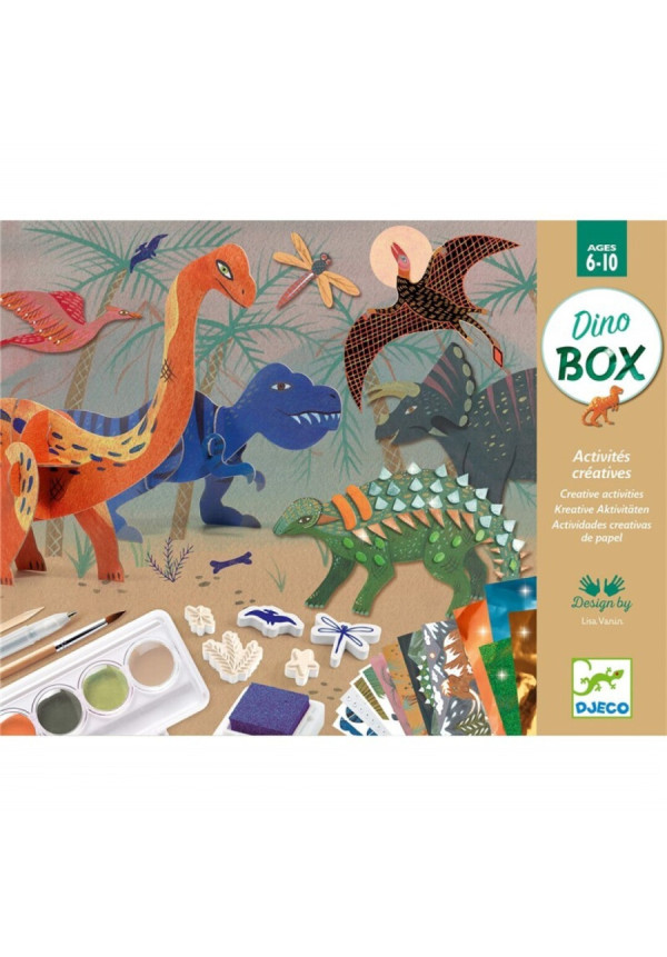 Cofre multiactividades El mundo de los dinosaurios DJECO