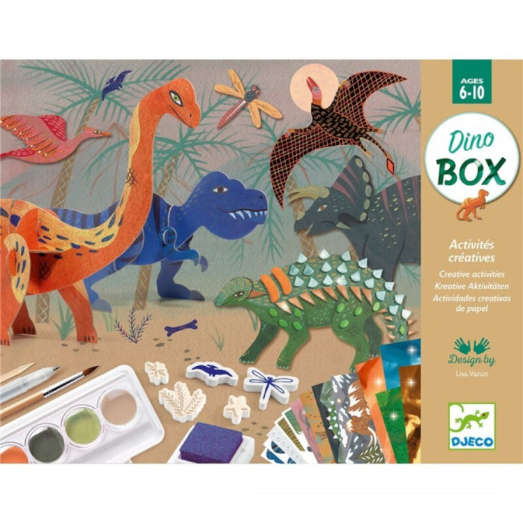 Cofre multiactividades El mundo de los dinosaurios DJECO