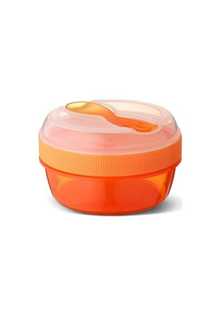 Caja Almuerzo con Tapa Refrigerante N'ice Cup Naranja Carl Oscar