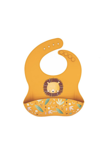 Babero de silicona León SAASSI Babero de silicona León SAASSI