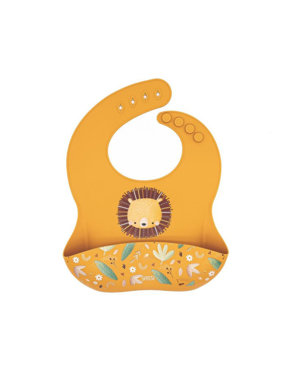 Babero de silicona León SAASSI