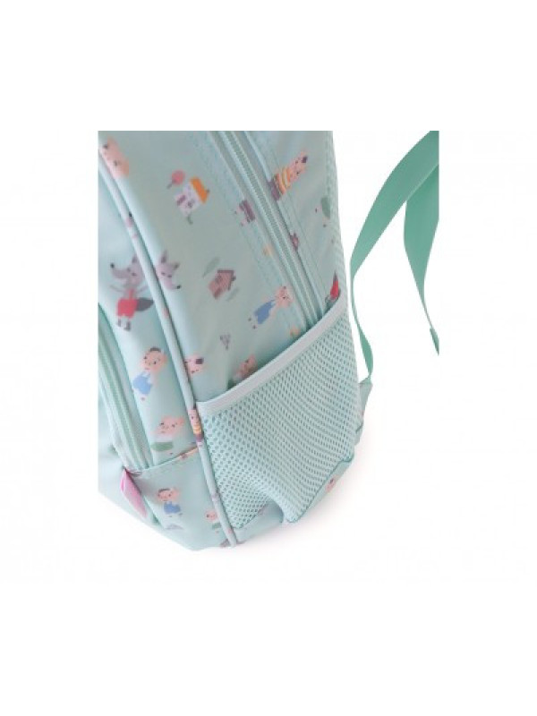 Mochila Mediana The Three Little Pigs + Llavero