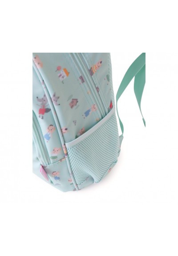 Mochila Mediana The Three Little Pigs + Llavero