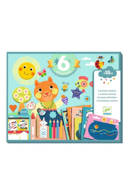 Cofre multiactividad El gato y sus amigos DJECO