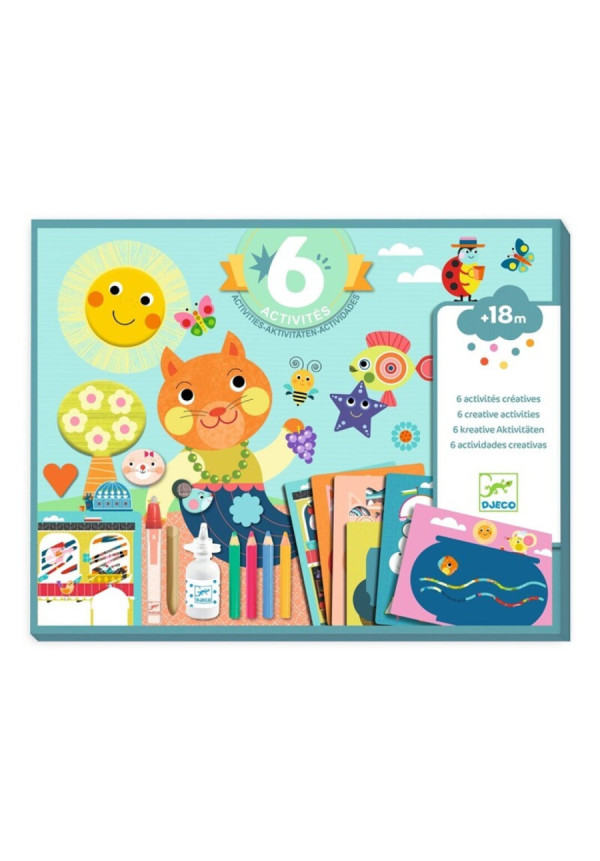 Cofre multiactividad El gato y sus amigos DJECO
