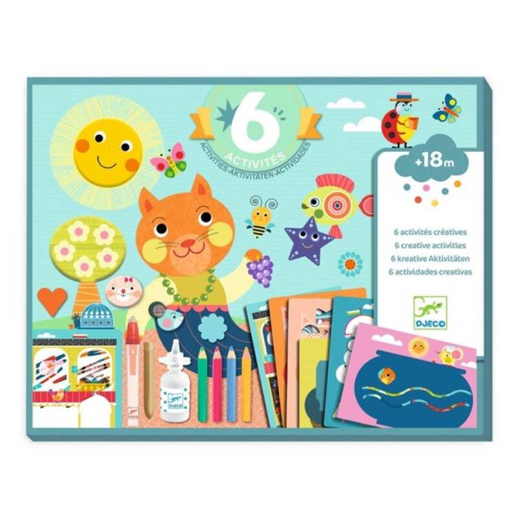 Cofre multiactividad El gato y sus amigos DJECO