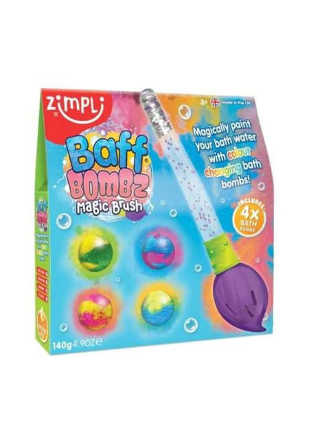 PINCEL MÁGICO + 4 BOMBAS DE BAÑO ZIMPLOKODS