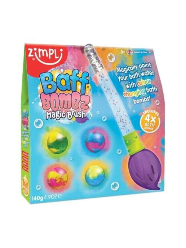 PINCEL MÁGICO + 4 BOMBAS DE BAÑO ZIMPLOKODS